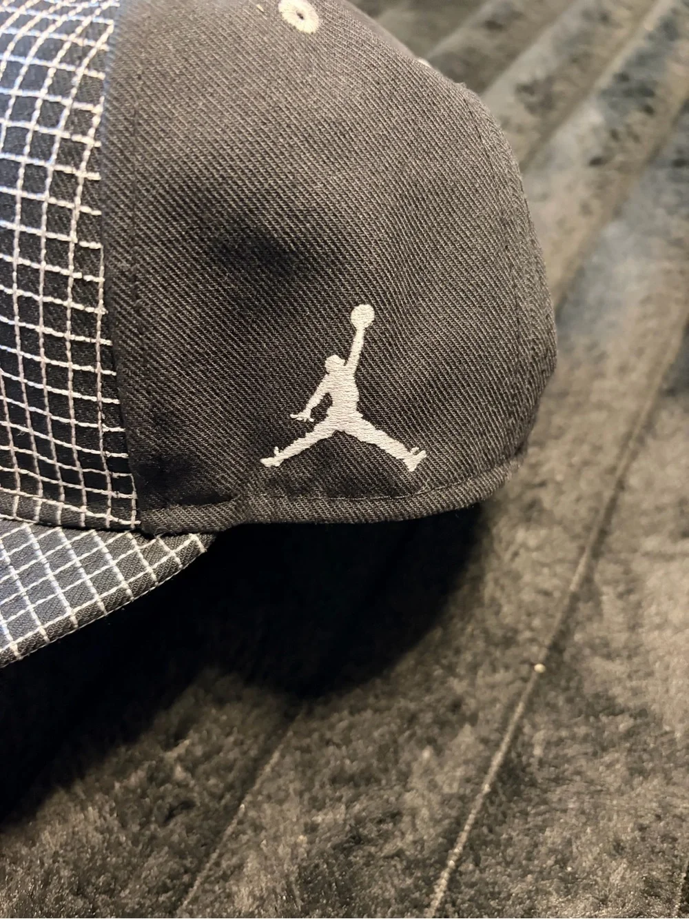 Jordan Black & White Jumpman Snapback Hat